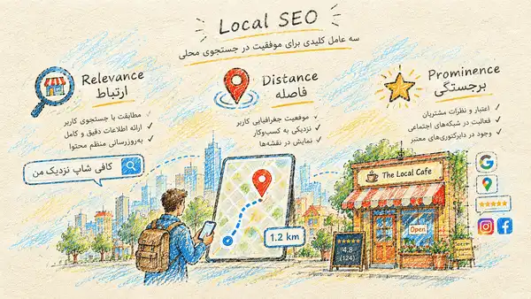 سئو محلی(ارتباط،فاصله،برجستگی)